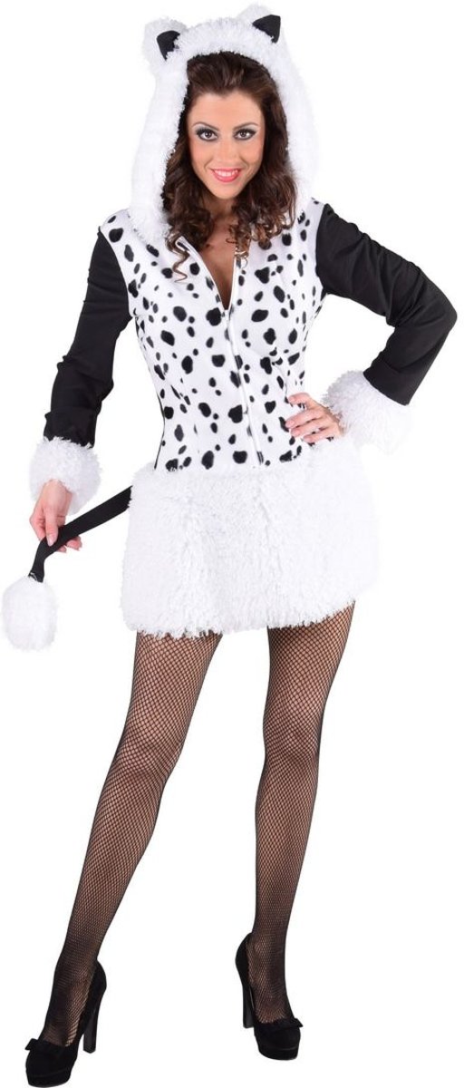 Hond & Dalmatier Kostuum | Brave Aaibare Dalmatier | Vrouw | XL | Carnaval kostuum | Verkleedkleding